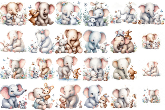 21 Watercolor Mother & Baby Animal Bundle: A Designer's Guide