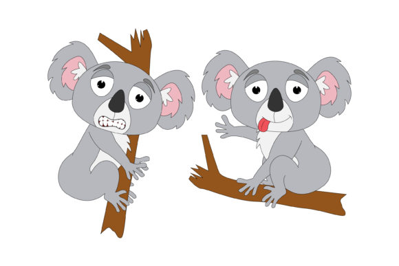 Adorable Koala Cartoon: A Creative Asset for Modern Designers