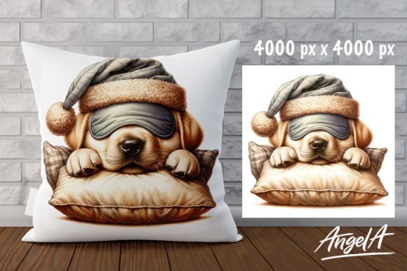 Charming Labrador Sleepy Dog PNG for Your Creative Projects