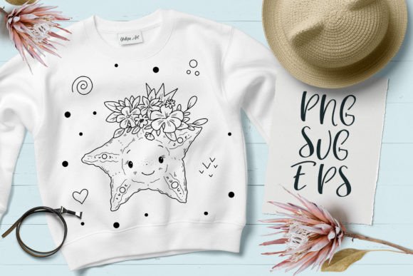 Cute Starfish Happy Baby Animal SVG & EPS: A Designer's Take