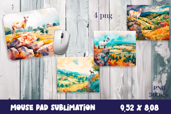 Farm Goat Sublimation Animal Mouse Pad: A Designer's Guide