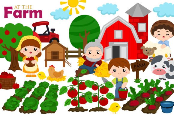 Rustic Charm Meets Digital Precision: The Farm Life Clipart Collection