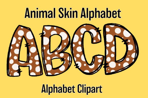 Safari Animal Doodles: Creative Alphabet Clipart