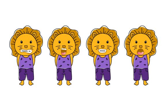Smile Cartoon Character Animal Lion: A Roar of Personality for Your Designs