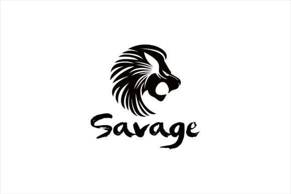 The Primal Allure of the Lion Head Savage Beast Animal Graphic
