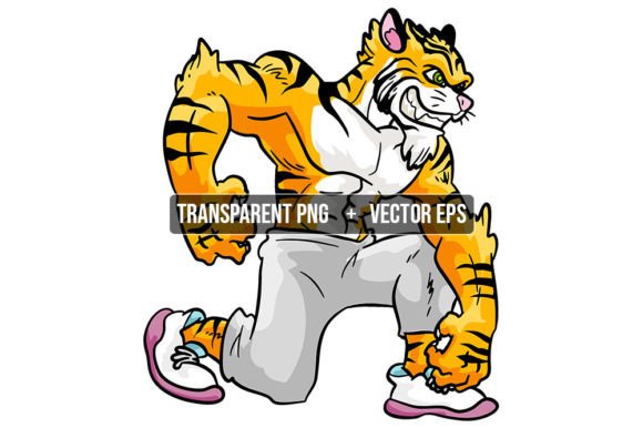 Tiger Animal Mascot: Dynamic Vector Art for Modern Brands