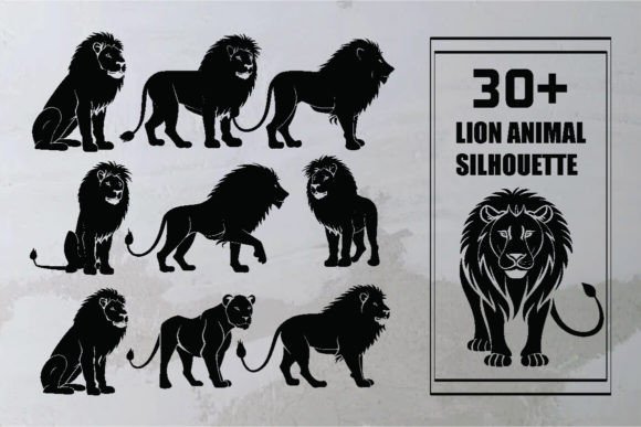 Unleash Your Creative Vision with 30+ Lion Animal Silhouettes