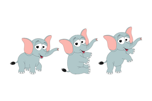 Unleashing Charm: The Cute Elephant Animal Cartoon Typeface