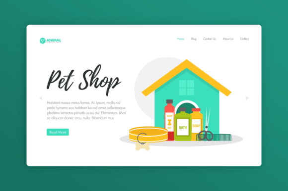 Website Illustration-Animal-Pet-Shop: A Complete Design Asset
