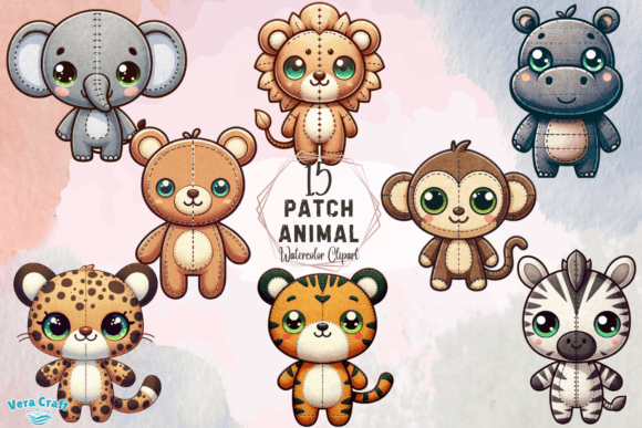 Whimsy and Warmth: Using Patch Animal Watercolor Clipart