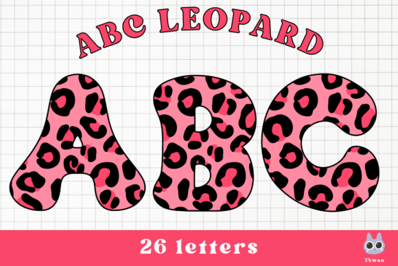 Wild Elegance: Mastering the Pink Leopard Skin Alphabet Letter Animal Style