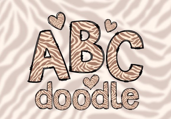 Wildly Creative: Animal Print Doodle Letters for Bold Designs