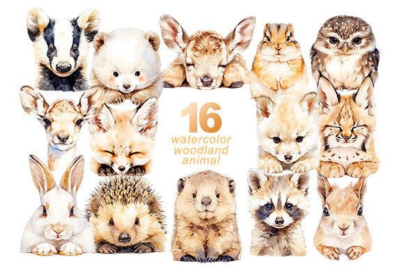 Woodland Animal Watercolor Bundle: A Designer's Nature Toolkit